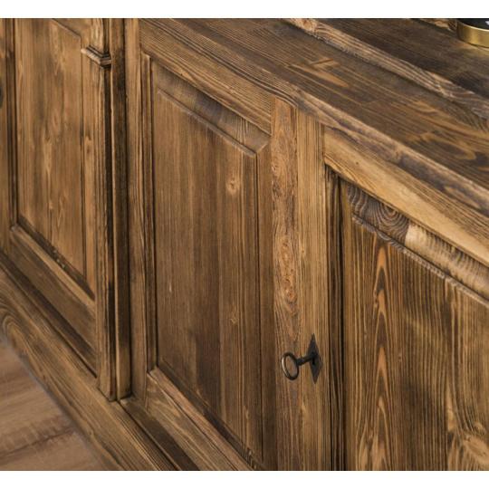 rusztikus mediterran konyvesszekreny letraval polcos tomorfa videki antikolt country viaszolt nappali konyvszekreny vintage regies butor butorok lameridiana olasz toszkan mediterran lakberendezes lameridiana polcos erezet.jpg